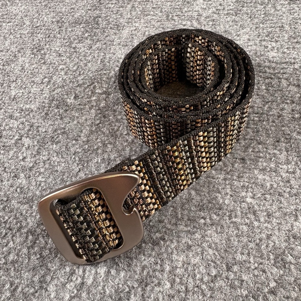 Bison Designs Tap Cap Belt Men's XL Coyote Nylon Web USA Made Bottle Opener Gorp